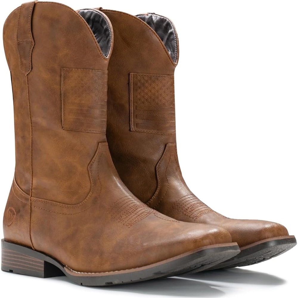 Men’s Traditional American Flag Cowboy Boots